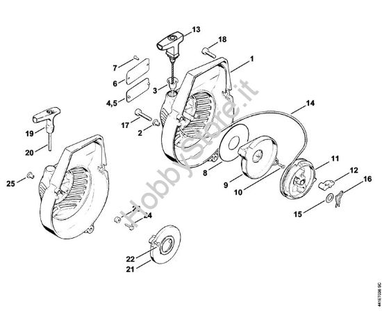 Dispositivo di avviamento BT 360 BT 360 brand Stihl